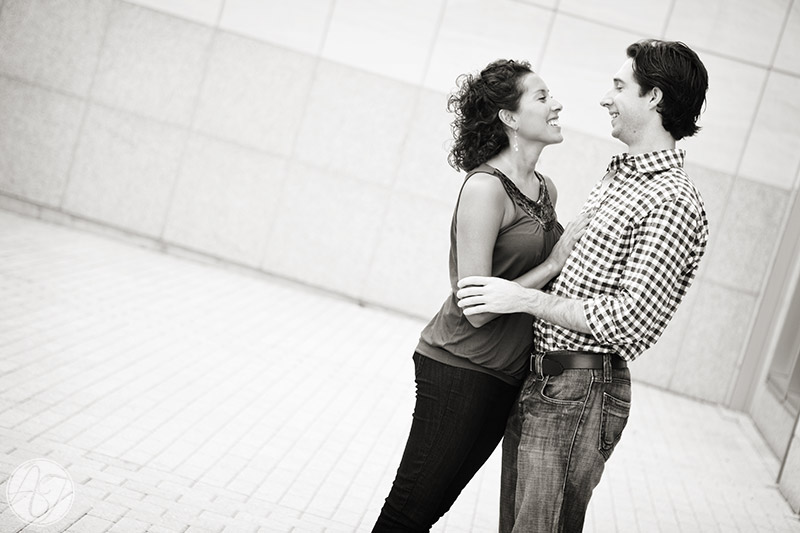 Nashville engagement session on the pedestrian bridge 7