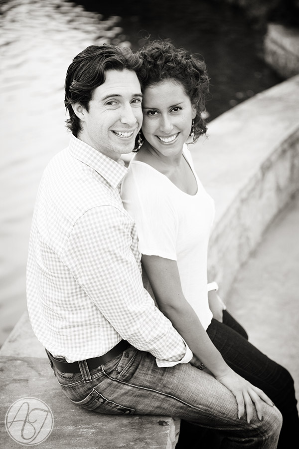 Nashville engagement session on the pedestrian bridge 9