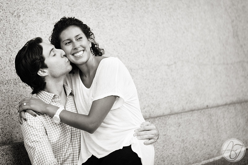 Nashville engagement session on the pedestrian bridge 15