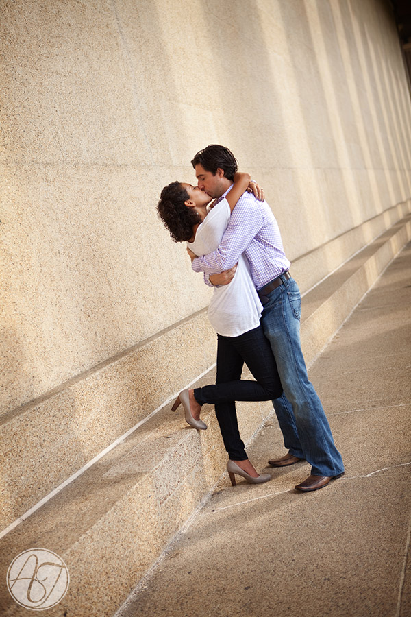 Nashville engagement session on the pedestrian bridge 17